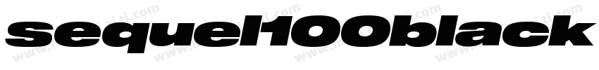 sequel100black 45字体转换